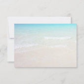 Réponse de mariage au bord de la mer avec nombre e (Dos)