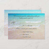 Réponse de mariage au bord de la mer Menu exact du (Devant / Derrière)