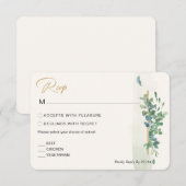 Réponse de mariage au eucalyptus et verdure en sty (Devant / Derrière)