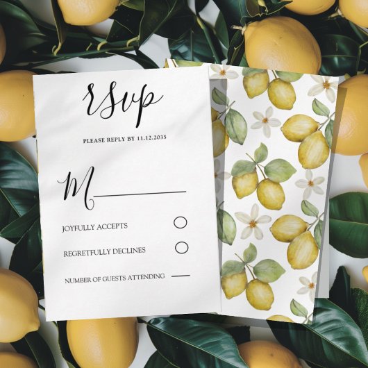 Réponse de mariage aux citrons jaunes Boho