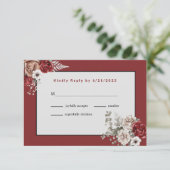 Réponse de mariage aux élégantes roses de Bourgogn (Debout devant)