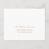 Réponse de mariage aux pivoines coralliennes avec  (Dos)