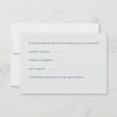 Réponse de mariage avec choix d'entrée (Dos)