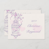 Réponse de mariage avec ouverture de cage à oiseau (Devant / Derrière)