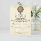 Réponse de mariage avec un romantique ballon à air (Debout devant)