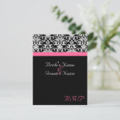 Réponse de mariage Black with Pink Passion (Debout devant)
