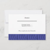 Réponse de mariage bleu royal (Dos)