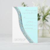 Réponse de mariage bleu sarcelle (Debout devant)