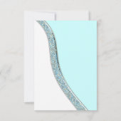 Réponse de mariage bleu sarcelle (Dos)
