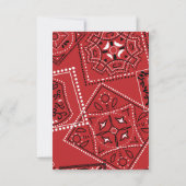 Réponse de mariage country tableau noir rustique b (Dos)