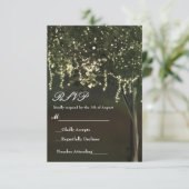 Réponse de mariage d'arbre éclairé moussu rustique (Debout devant)
