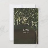 Réponse de mariage d'arbre éclairé moussu rustique (Dos)