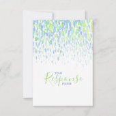 Réponse de mariage d'art moderne abstrait bleu-ver (Devant)