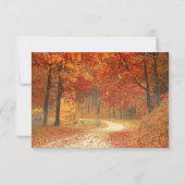 Réponse de mariage d'automne rustique sous l'arbre (Dos)