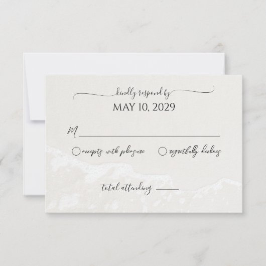 Réponse de mariage de Sand Heart Beach (Devant)