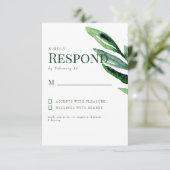 Réponse de mariage de tige aquarelle colorée (Debout devant)