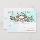 Réponse de mariage défilement bronze oiseaux vinta (Dos)