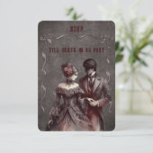 Réponse de mariage des mariés gothiques vintage (Debout devant)