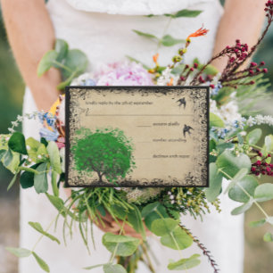 Réponse de mariage d'oiseau d'amour d'arbre d'émer