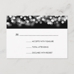 Réponse de mariage élégant Argent Glamour Hollywoo