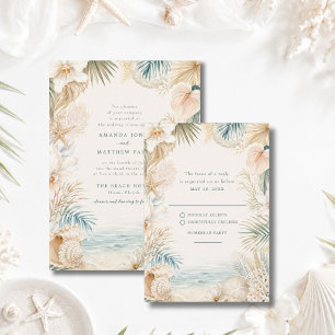 Réponse de mariage élégant sur la plage côtière