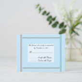 Réponse de mariage élégante bleu doux (Debout devant)
