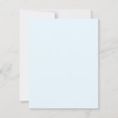 Réponse de mariage élégante bleu doux (Dos)