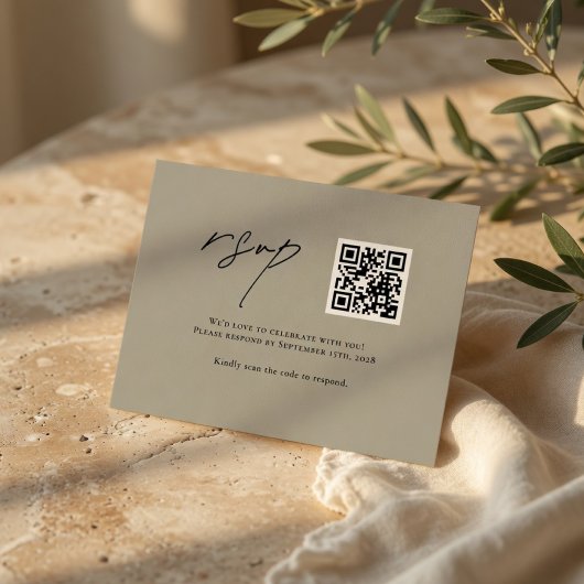 Réponse de mariage élégante et neutre