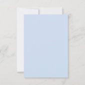Réponse de mariage élégante hydrangea bleue Monogr (Dos)