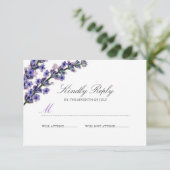 Réponse de mariage élégante lavande violette (Debout devant)