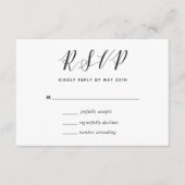 Réponse de mariage en calligraphie moderne (Devant)