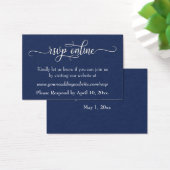 Réponse de mariage en ligne Insert blanc Script & (Bureau)