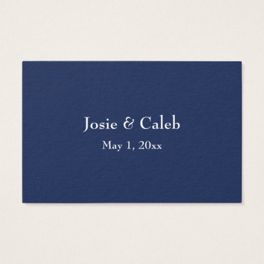 Réponse de mariage en ligne Insert blanc Script &  (Dos)
