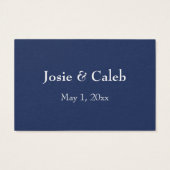 Réponse de mariage en ligne Insert blanc Script &  (Dos)