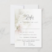 Réponse de mariage | Fleurs de pêcher aquarelle ru (Devant)