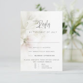 Réponse de mariage | Fleurs de pêcher aquarelle ru (Debout devant)