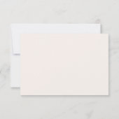 Réponse de mariage | Fleurs de pêcher aquarelle ru (Dos)