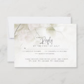 Réponse de mariage | Fleurs de pêcher rose saumon (Devant)