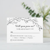 Réponse de mariage floral botanique avec choix de  (Debout devant)