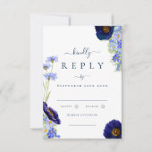 Réponse de mariage floral élégant d'été (Devant)