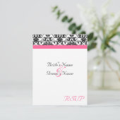 Réponse de mariage fuchsia victorien correspondant (Debout devant)