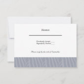 Réponse de mariage Gris Argent (Dos)