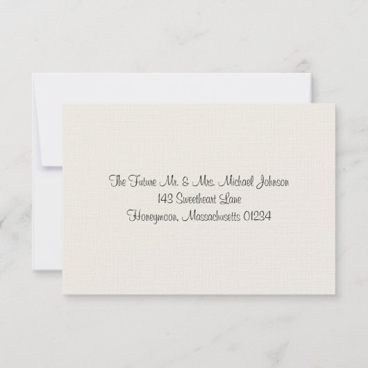 Réponse de mariage Hydrangea & Pot Mason (Dos)
