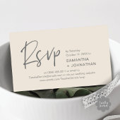 Réponse de mariage Invitation moderne à dîner Rela