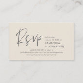 Réponse de mariage Invitation moderne à dîner Rela (Devant)