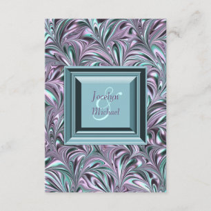 Réponse de mariage lavande et bleu sarcelle