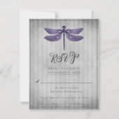 Réponse de mariage Libellule Bijou Violet (Devant)