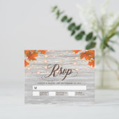 Réponse de mariage Lumières de chaîne de feuilles  (Debout devant)