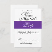 Réponse de mariage Manger, Boire, Être Marié Viole (Devant / Derrière)