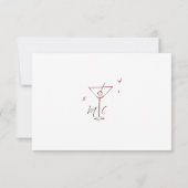 Réponse de Mariage Manuscrite et Fantaisiste (Dos)